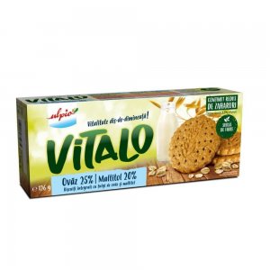 Biscuiti cu Ovaz si Indulcitor Ulpio Vitalo, 126 g, Biscuiti Ulpio, Biscuiti cu Cereale, Biscuiti din Ovaz, Biscuiti Ovaz, Biscuiti cu Fibre, Biscuiti Sanatosi, Biscuiti cu Indulcitori, Biscuiti Zahar Redus, Biscuiti Fibre, Biscuiti Snack