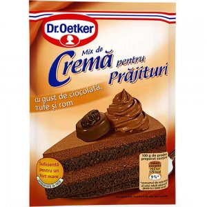 Praf Crema Prajitura cu Ciocolata, Trufe si Rom Dr. Oetker, 57 g, Praf Crema Prajitura Dr. Oetker, Mix Creme pentru Preparat Prajitura cu Gust de Ciocolata Dr Oetker, Dr. Oetker Amestec Crema Prajitura cu Rom, Mix pentru Crema Prajitura Aroma Ciocolata Praf Crema Prajitura cu Ciocolata, Trufe si Rom Dr. Oetker, 57 g, Praf Crema Prajitura Dr. Oetker, Mix Creme pentru Preparat Prajitura cu Gust de Ciocolata Dr Oetker, Dr. Oetker Amestec Crema Prajitura cu Rom, Mix pentru Crema Prajitura Aroma Ciocolata