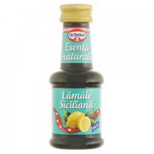 Esenta de Lamaie Siciliana Dr. Oetker, 35 ml, Esente Prajituri, Esenta Naturala de Lamaie Siciliana pentru Prajituri, Dr. Oetker Esente de Lamaie, Esente Sticlute Dr Oetker, Arome Alimentare, Sticlute cu Esente Lamaie