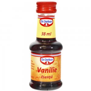 Esenta de Vanilie Dr. Oetker, 38 ml, Esente pentru Prajituri, Esenta de Vanilie pentru Prajituri, Dr. Oetker Esente de Vanilie, Sticluta de Esenta Vanilie pentru Prajituri, Esente Sticlute Dr Oetker, Arome Alimentare, Sticlute cu Esente Vanilie