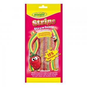 Jeleuri Fasii cu Capsuni Woogie, 85 g