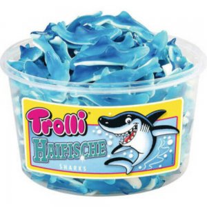 Set 150 Jeleuri de Fructe Trolli, Forma de Rechin, 1200 g Set 150 Jeleuri de Fructe Trolli, Forma de Rechin, 1200 g