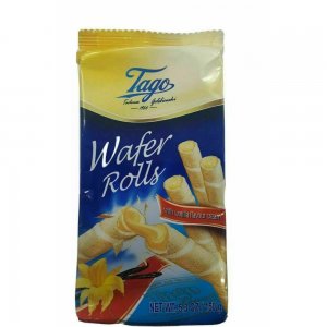 Napolitane Vieneze cu Vanilie Tago, 150 g Napolitane Vieneze cu Vanilie Tago, 150 g