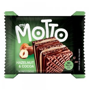 Napolitane My Motto Hazelnut&Cocoa, 34 g, My Motto Hazelnut&Cocoa Napolitane cu Cacao, Napolitane cu Cacao Crema, Napolitane My Motto, Napolitane cu Crema de Cacao My Motto, Napolitane cu Crema de Cacao, My Motto Napolitane, Napolitane