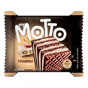 Napolitane My Motto Tiramisu Flavour, 34 g, My Motto Tiramisu Flavour Napolitane cu Aroma de Cacao, Napolitane cu Aroma de Cacao si Crema de Tiramisu, Napolitane My Motto, Napolitane cu Crema si Cacao, My Motto Napolitane, Napolitane