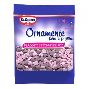 Ornamente Colorate pentru Prajituri DR. OETKER, Zahar, 30 g, Forma de Inima, Ornamente de Zahar, Ornamente pentru Deserturi, Inimi de Zahar pentru Prajituri, Ornamente pentru Dulciuri, Ornamente pentru Decor Deserturi, Inimi Roz pentru Deserturi Ornamente Colorate pentru Prajituri DR. OETKER, Zahar, 30 g, Forma de Inima, Ornamente de Zahar, Ornamente pentru Deserturi, Inimi de Zahar pentru Prajituri, Ornamente pentru Dulciuri, Ornamente pentru Decor Deserturi, Inimi Roz pentru Deserturi
