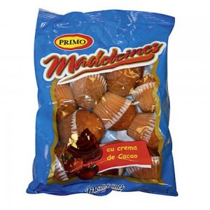 Briose cu Ciocolata Primo Madeleines, 250 g   Briose cu Ciocolata Primo Madeleines, 250 g