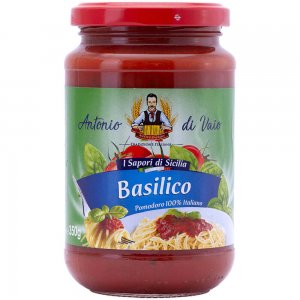 Sos pentru Paste Antonio Di Vaio Basilico, 350g, Sos Paste, Sos Arrabbiata, Sos pentru Paste, Sos Paste Antonio Di Vaio, Sos Basilico pentru Paste, Sos Paste Fara Carne, Sos Paste Tomate, Sos Pentru Paste Gata Preparat