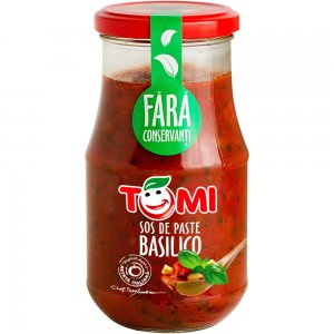 Sos de Paste Basilico, Tomi, 400 g, 6 Buc/Bax, Sos de Paste Tomi, Sos de Paste 400 g, Sos Basilico pentru Paste, Tomi Sos Rosu pentru Paste, Sosuri pentru Paste, Sos de Rosii pentru Paste, Sosuri Basilico pentru Paste, Sos de Paste cu Busuioc