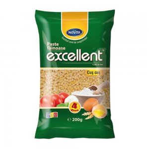Paste Novita Excellent, Cus-Cus, 200 g, cu 4 Oua, Paste Fainoase Novita Excellent, Paste Cus Cus, Paste Fainoase Cus Cus, Cus Cus 200 g, Cus Cus cu Ou, Cus Cus cu Oua, Paste cu Ou, Paste cu Oua, Paste cu Oua Proaspete, Cus Cus Novita, Taitei Cus Cus