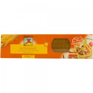 Spaghetti Integrale Baneasa, 500 g, Paste Fainoase Spaghetti, Paste Fainoase Baneasa, Paste Integrale, Paste Fainoase Integrale, Pachet Paste Spaghetti, Spaghete Integrale, Paste Spaghete, Spaghete de Grau Dur, Spaghete Baneasa