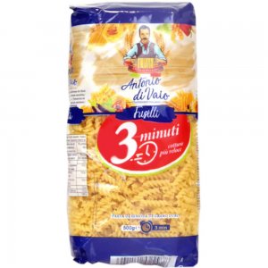 Paste Antonio Di Vaio Fusilli 3 Minute, 500g, Paste Grau, Paste Grau Dur, Paste Fusilli, Paste Antonio Di Vaio, Paste Dure, Paste din Grau, Paste Fainoase, Pasta Fainoasa, Pasta Antonio Di Vaio, Paste Fusilli, Fusilli din Grau Dur