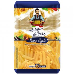 Paste Antonio Di Vaio Penne Rigate, 500g, Paste Grau, Paste Grau Dur, Paste Penne Rigate, Paste Antonio Di Vaio, Paste Dure, Paste din Grau, Paste Fainoase, Pasta Fainoasa, Pasta Antonio Di Vaio, Paste Penne Rigate, Penne Rigate din Grau Dur