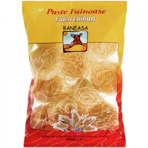 Fidea Cuiburi Baneasa, 400 g, Fidea Baneasa, Baneasa Fidea Cuiburi, Paste Baneasa, Paste Fainoase, Fidea la Punga, Fidea Taitei, Paste Tip Fidea, Fidea Clasica, Taitei, Fidea Grau, Taitei Grau, Cuiburi de Fidea, Cuib Fidea, Punga Cuib Fidea