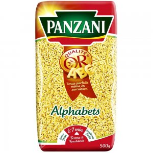 Paste Fainoase Panzani Alfabeto, 500 g, Paste Panzani, Paste cu Litere, Paste pentru Copii, Paste Fainoase cu Litere, Paste Alfabet