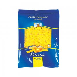 Patratele cu 4 Oua Baneasa, 200 g, Paste Baneasa, Paste Fainoase, Patratele Paste, Patratele Cu Ou, Patratele la Punga, Taitei Patratele, Paste Tip Patratele, Patratele Grau, Patratele din Grau, Paste Cu Ou, Paste Patrate, Taitei Patrati