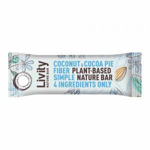 Baton cu Cocos Livity Nature Coconut&Cocoa Pie, 30 g, Batoane Livity Nature, Batoane Dietetice Livity Nature, Batoane cu Fibre si Vitamine pentru Diete, Batoane Nutritive fara Zahar, Batoane fara Calorii Baton cu Cocos Livity Nature Coconut&Cocoa Pie, 30 g, Batoane Livity Nature, Batoane Dietetice Livity Nature, Batoane cu Fibre si Vitamine pentru Diete, Batoane Nutritive fara Zahar, Batoane fara Calorii