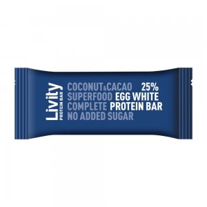 Baton cu Cocos Livity Protein Coconut&Cocoa, 46 g, Batoane Livity Protein, Batoane Dietetice Livity Protein, Batoane cu Fibre si Proteine pentru Diete, Batoane Nutritive fara Zahar, Batoane fara Calorii Baton cu Cocos Livity Protein Coconut&Cocoa, 46 g, Batoane Livity Protein, Batoane Dietetice Livity Protein, Batoane cu Fibre si Proteine pentru Diete, Batoane Nutritive fara Zahar, Batoane fara Calorii