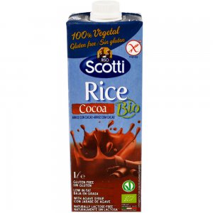 Bautura din Orez Bio cu Cacao Riso Scotti, 1L, Bautura din Orez, Bautura Vegetala, Bautura Vegetala din Orez, Bautura Vegetala cu Cacao, Bautura din Orez Riso Scotti, Lapte din Orez, Lapte din Orez Riso Scotti, Lapte Vegetal