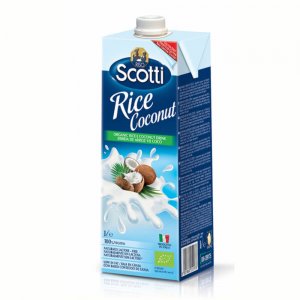 Bautura din Orez Bio cu Cocos Riso Scotti, 1L, Bautura din Orez, Bautura Vegetala, Bautura Vegetala din Orez, Bautura Vegetala cu Cocos, Bautura din Orez Riso Scotti, Lapte din Orez, Lapte din Orez Riso Scotti, Lapte Vegetal