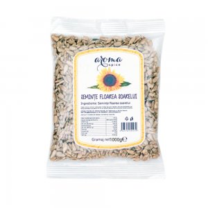 Seminte Floarea Soarelui AROMA Spice, 1 Kg, Seminte de Floarea Soarelui, Seminte Floarea Soarelui Crude, Seminte Naturale de Floarea Sorulei, Seminte Floarea Soarelui pentru Gustari, Seminte Crude de Floarea Soarelui, Seminte Floarea Soarelui pentru Gatit