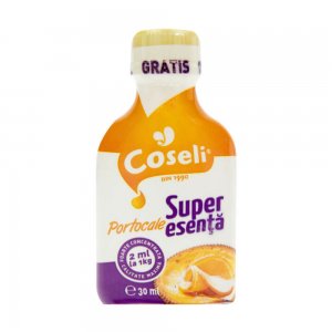 Superesenta de Portocala Coseli, 20ml + 10ml, Esente pentru Prajituri, Esenta de Portocala pentru Prajituri, Coseli Esente de Portocala, Esenta Portocala pentru Deserturi, Superesente Sticlute Coseli, Aroma de Portocala, Superesenta Portocala