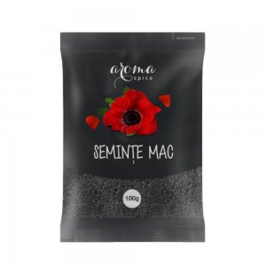 Mac Aroma Spice, 12 Plicuri x 100 g, Seminte de Mac, Mac Seminte, Mac pentru Prajituri, Mac pentru Cozonac, Mac pentru Cozonaci, Mac pentru Salate, Seminte de Mac pentru Patiserie, Seminte de Mac pentru Prajituri