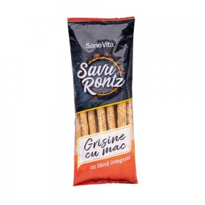 Grisine cu Mac si Faina Integrala Sano Vita 50g, Grisine Sano Vita, Grisine cu Mac, Grisine din Faina Integrala, Grisine cu Faina Integrala, Grisine Sano Vita Integrale, Grisine cu Mac Integrale, Grisine Integrale, Grisine Integrale Sano Vita 