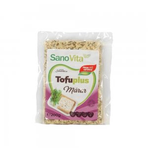 Tofuplus cu Marar Sano Vita, 200g, Branza Vegetala cu Marar, Branza Tofu cu Aroma, Branza Tofu Sano Vita, Branza Tofu Ieftina, Branza Tofu cu Verdeturi