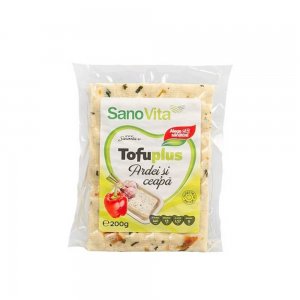 Tofuplus cu Ardei si Ceapa Sano Vita, 200g, Branza Vegetala cu Ardei, Branza Tofu cu Aroma, Branza Tofu Sano Vita, Branza Tofu Ieftina Tofuplus cu Ardei si Ceapa Sano Vita, 200g, Branza Vegetala cu Ardei, Branza Tofu cu Aroma, Branza Tofu Sano Vita, Branza Tofu Ieftina