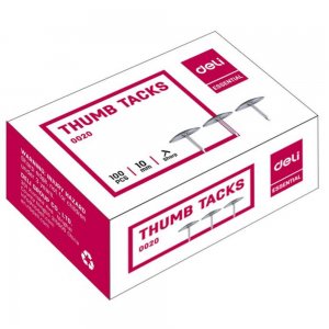 Pioneze Pentru Birou DELI Essential, Culoare Crom, 10 mm, 50 g, Pioneze Birou, Pioneze Prindere, Pioneze Hartie, Pioneze Placi Pluta, Pioneze prindere Hartie, Pioneze pentru Prindere Hartie, Pioneze de Birou, Pioneze Hartie pentru Birou, Pioneze 10mm