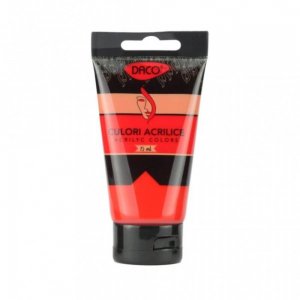 Vopsea Acril Rosu Scarlet DACO, 75 ml, Tempera Acrilica, Culori Acrilice, Vopsea Acrilica, Tempera Acril, Vopsele Acrilice, Vopsea Culoare Rosu Scarlet, Acril, Acril Rosu Scarlet, Culori Acril