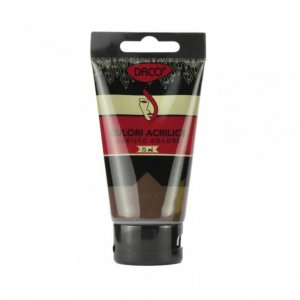 Vopsea Acril Umbra Naturala DACO, 75 ml, Tempera Acrilica, Culori Acrilice, Vopsea Acrilica, Tempera Acril, Vopsele Acrilice, Vopsea Culoare Umbra Naturala, Acril, Acril Umbra Naturala, Culori Acril
