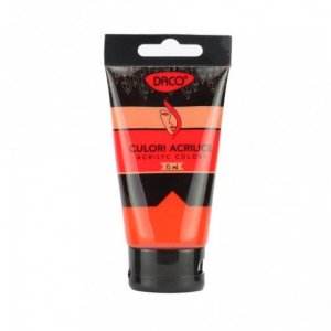 Vopsea Acril Rosu Vermilion DACO, 75 ml, Tempera Acrilica, Culori Acrilice, Vopsea Acrilica, Tempera Acril, Vopsele Acrilice, Vopsea Culoare Rosu Vermilion, Acril, Acril Rosu Vermilion, Culori Acril