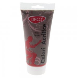 Vopsea Acril DACO Rosu Carmin, 200 ml, Tempera Acrilica, Culori Acrilice, Vopsea Acrilica, Vopsele Acrilice, Tempera Acril, Vopsea Rosie, Acrilica Rosie, Acril Culoare Rosie, Culori pentru Pictat, Culori Pictura, Culori pentru Desen