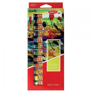Vopsea Ulei Artisti DACO, 12 ml/Tub, 12 Culori, Culoare Ulei, Vopsele Ulei, Acuarele, Culori Ulei, Vopsea Ulei, Culori pentru Pictura, Culori Ulei Set, Vopsele Ulei, Culori de Ulei