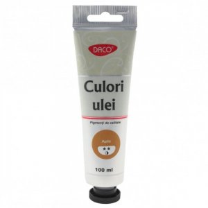 Vopsea Ulei Auriu DACO, 100 ml, Culoare Ulei, Vopsele Ulei, Acuarele, Culori Ulei, Vopsea Ulei, Culori pentru Pictura, Culori Ulei Auriu, Vopsele Ulei Auriu,  Culori de Ulei