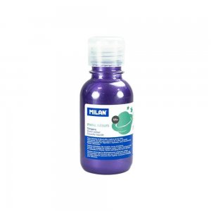 Vopsea Tempera MILAN, 125 ml, Mov Metalizat, Tempera Lichida, Tempera 125 ml, Culori Metalizate Tempera 125 ml, Vopsea Tempera, Vopsele Tempera, Acuarele Tempera, Culori Tempera, Vopsea Pictura, Tempera Acuarele, Culoare Tempera, Culori pentru Pictura