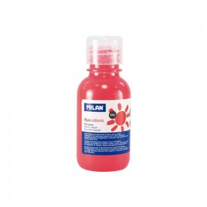 Vopsea Tempera MILAN, 125 ml, Rosu Coral Fluorescent, Tempera Lichida, Tempera 125 ml, Culori Tempera 125 ml, Vopsea Tempera, Vopsele Tempera, Acuarele Tempera, Culori Tempera, Vopsea Pictura, Tempera Acuarele, Culoare Tempera, Culori pentru Pictura