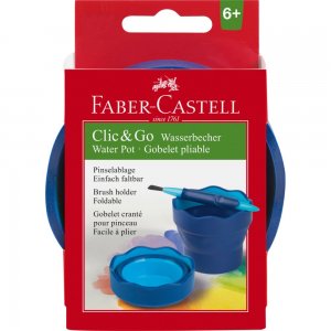 Recipient Apa Faber-Castell Click-Go, 9.7x3.8x13.2 cm, Albastru, Faber-Castell Recipiente Apa Click-Go, Faber Castell Recipiente Apa, Recipiente si Cutii Apa pentru Pensule Pictura, Suport Pensule, Cani pentru Desen, Borcan pentru Pensule Recipient Apa Faber-Castell Click-Go, 9.7x3.8x13.2 cm, Albastru, Faber-Castell Recipiente Apa Click-Go, Faber Castell Recipiente Apa, Recipiente si Cutii Apa pentru Pensule Pictura, Suport Pensule, Cani pentru Desen, Borcan pentru Pensule