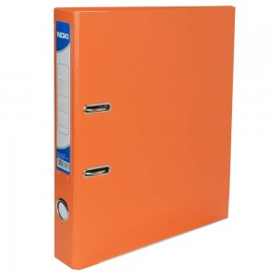 Biblioraft Plastifiat Interior-Exterior Noki, 5 cm, Portocaliu, Biblioraft Plastic, Biblioraft Standard,  Biblioraft Noki, Bibliorafturi Noki, Dosare Organizare Documente, Dosar Arhivare