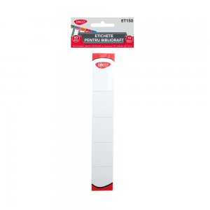 10 Seturi de 10 Etichete Carton Daco pentru Biblioraft, Latime 50 mm, Alb, Etichete Carton, Etichete din Carton, Etichete Biblioraft, Etichete Cartonate, Etichete Carton Biblioraft, Etichete pentru Biblioraft