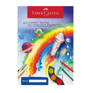 Bloc de Desen A3 Faber-Castell, 10 File, 100 g/m², Bloc pentru Desen, Bloc pentru Desene, Bloc Desen, Bloc Desene, Bloc A3, Bloc Desen Faber-Castell, Faber-Castell Bloc Desen, Bloc de Desen, Materiale Arta