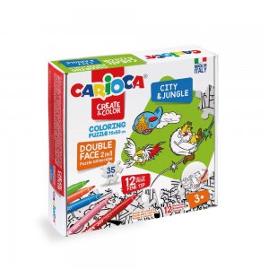 Set Puzzle si 12 Carioci City&Jungle Carioca, 35 Piese, Multicolor, Carioci Super Lavabile, Puzzle, Puzzle Carioca, Carioci Puzzle, Set Carioca Puzzle, Set Carioca Carioci, Set Creativ, Set Creativ Copii, Set Creativ Carioca Set Puzzle si 12 Carioci City&Jungle Carioca, 35 Piese, Multicolor, Carioci Super Lavabile, Puzzle, Puzzle Carioca, Carioci Puzzle, Set Carioca Puzzle, Set Carioca Carioci, Set Creativ, Set Creativ Copii, Set Creativ Carioca