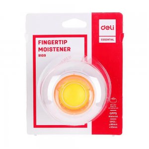 Buretiera cu Bila Deli, 90mm, Alba, Umezitor Numarare Bani, Umezitor pentru Numararea Banilor, Buretiera Deli, Buretiera cu Bila, Buretiera Bani, Buretiera Acte, Buretiera Documente, Buretiera Bila Deli