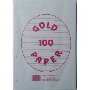 Rezerva Caiet Mecanic A4 Dictando GOLDPAPER, 100 Coli/Top, 55 g/m², Top Foi Dictando, Rezerve Foi Caiet, Foi Dictando, Rezerve Foi Dictando A4, Rezerva Caiet Mecanic A4, File pentru Caiet Mecanic