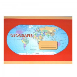Caiet Geografie Format B5, 24 File, Dictando + Veline - Tip Special de Caiet Scolar