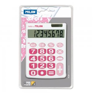 Calculator de Birou MILAN, 8 Digits, 140x104x15 mm, Alimentare Electronica, Corp din Plastic Multicolor, Calculatoare Birou, Calculator 8 Digits, Calculator 8 DG de Buzunar, Calculator de Birou MILAN, Calculatoare Buzunar, Calculator Portabil