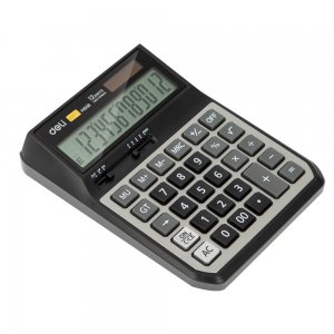 Calculator de Birou Modern Deli M008 20, 12 Digits, Negru/Gri, Alimentare Dubla, Calculator Birou, Calculator Birou 12 Digits, Calculator Birou cu Verificare si Corectie, Calculator Birou Deli Calculator de Birou Modern Deli M008 20, 12 Digits, Negru/Gri, Alimentare Dubla, Calculator Birou, Calculator Birou 12 Digits, Calculator Birou cu Verificare si Corectie, Calculator Birou Deli