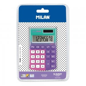 Calculator de Birou MILAN Sunset, 8 Digits, 98x62x9 mm, Alimentare Duala, Corp din Plastic Mov, Calculatoare Birou, Calculator 8 Digits, Calculator Electronic de Buzunar, Calculator de Birou MILAN, Calculatoare Buzunar, Calculator Portabil Calculator de Birou MILAN Sunset, 8 Digits, 98x62x9 mm, Alimentare Duala, Corp din Plastic Mov, Calculatoare Birou, Calculator 8 Digits, Calculator Electronic de Buzunar, Calculator de Birou MILAN, Calculatoare Buzunar, Calculator Portabil